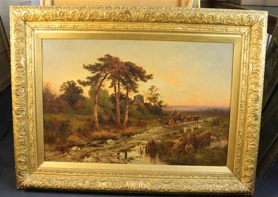 Henry H. Parker (1858-1930) At Ewhurst, near Guildford, Surrey 23.5 x 35.5in.